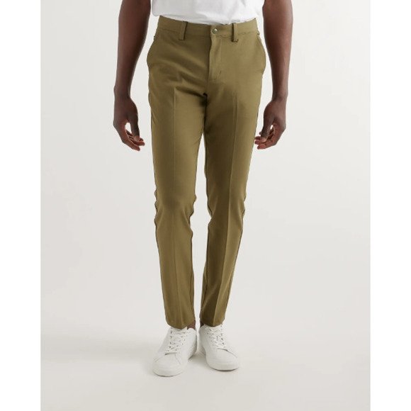 Quince Men's Ultra-Stretch 24/7 Smart Chino Pants Olive 32X32 NWT - Picture 1 of 5